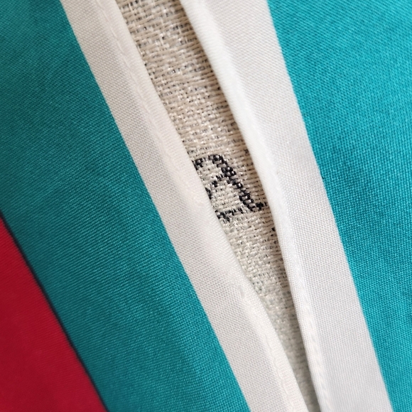 80s Monique Martin Stripe Neck Scarf - Picture 8 of 8